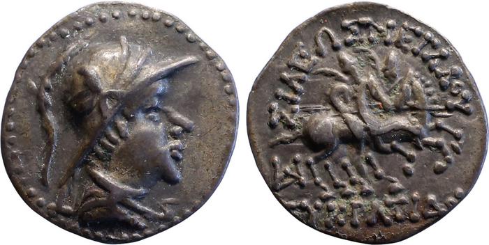 аверс Bactrian and Indo-Greek Coinage Eucratides I 8.6