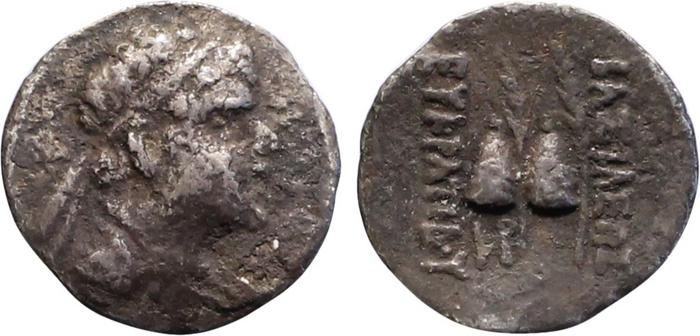 Bactrian and Indo-Greek Coinage Eucratides I 3.7, bm