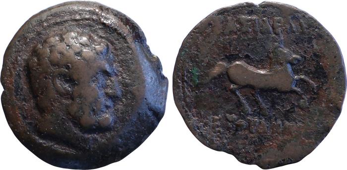 Bactrian and Indo-Greek Coinage Euthydemus I 8, bm