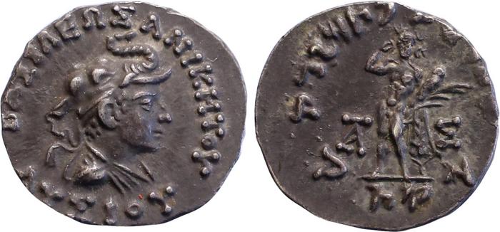 Bactrian and Indo-Greek Coinage Lysias 7.1, bm