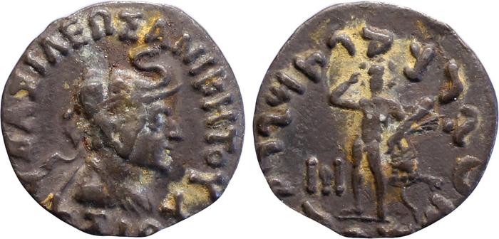 Bactrian and Indo-Greek Coinage Lysias 8.2, bm