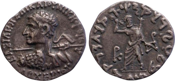 аверс Bactrian and Indo-Greek Coinage Archebius 13.1