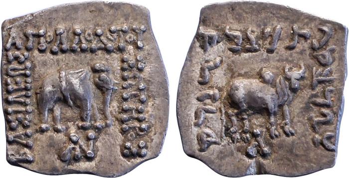 Bactrian and Indo-Greek Coinage Apollodotus I 4.1, bm