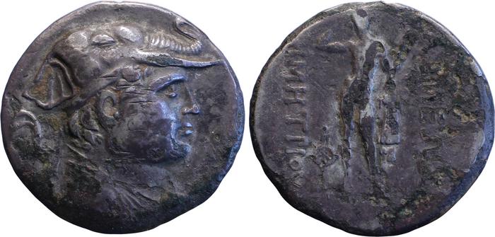 Bactrian and Indo-Greek Coinage Demetrius I 1.2, bm