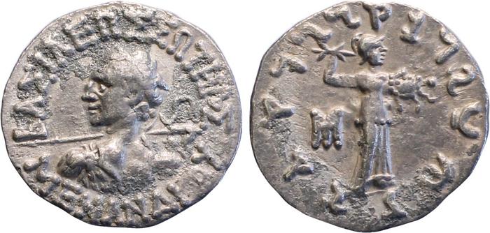 Bactrian and Indo-Greek Coinage Menander I 15.3, bm