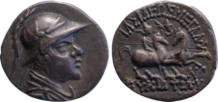 Bactrian and Indo-Greek Coinage Eucratides I 8.10, bm