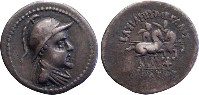 аверс Bactrian and Indo-Greek Coinage Eucratides I 8.1