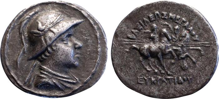 Bactrian and Indo-Greek Coinage Eucratides I 8.10, bm