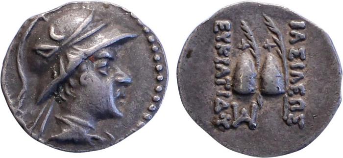 Bactrian and Indo-Greek Coinage Eucratides I 9.2, bm