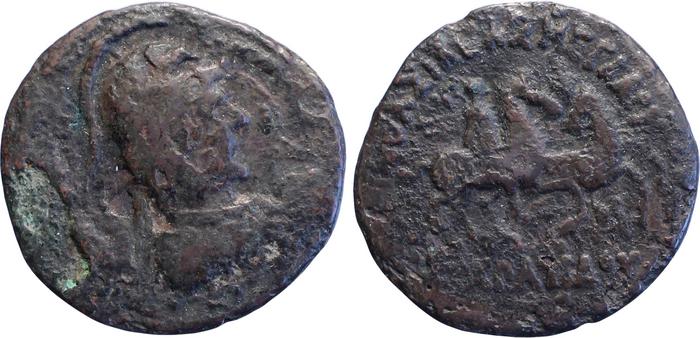 Bactrian and Indo-Greek Coinage Eucratides I 16.5, bm