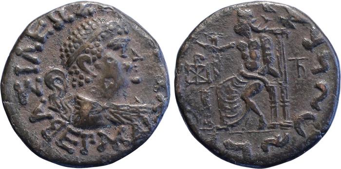 аверс Bactrian and Indo-Greek Coinage Hermaeus 20.2.12