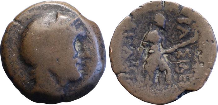 Bactrian and Indo-Greek Coinage Diodotus I or Diodotus II 8, bm