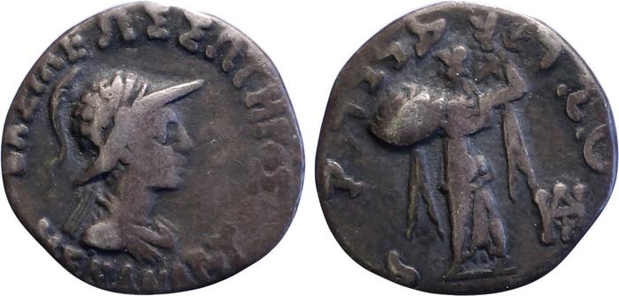 Bactrian and Indo-Greek Coinage Menander I 14.12, bm
