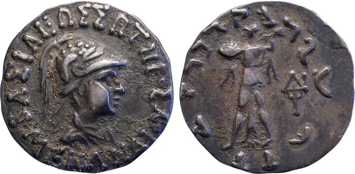 Bactrian and Indo-Greek Coinage Menander I 14.4, bm