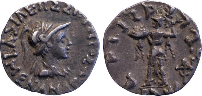 Bactrian and Indo-Greek Coinage Menander I 14.4, bm