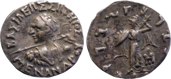 Bactrian and Indo-Greek Coinage Menander I 17.2, bm