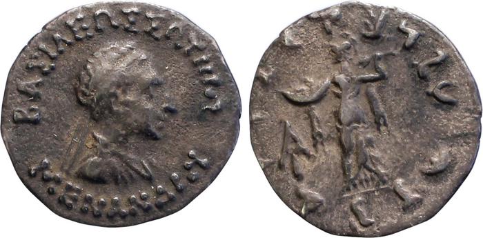 Bactrian and Indo-Greek Coinage Menander I 13.2, bm