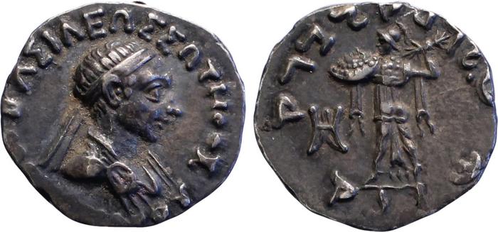 Bactrian and Indo-Greek Coinage Menander I 13.19, bm