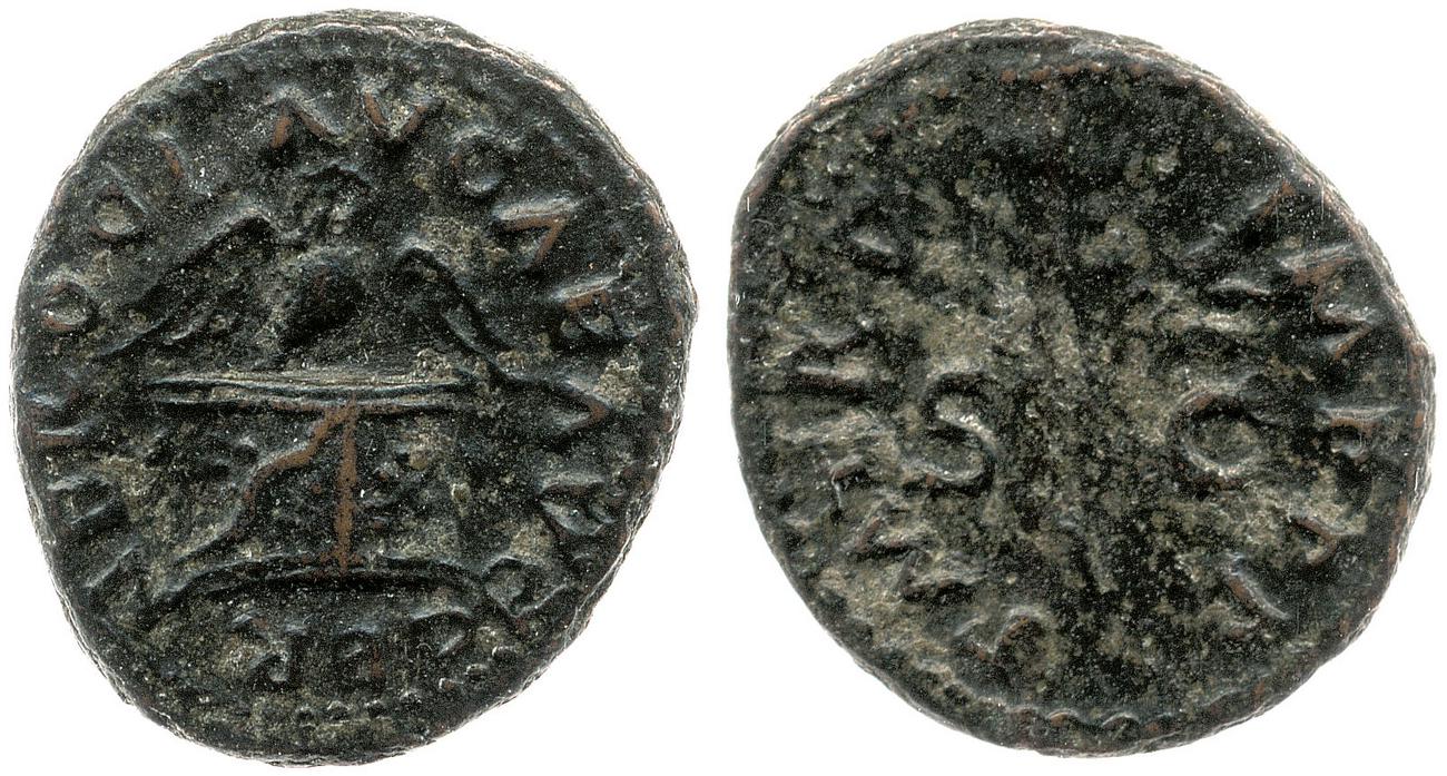 RIC I (second edition) Nero 319, аверс, bm