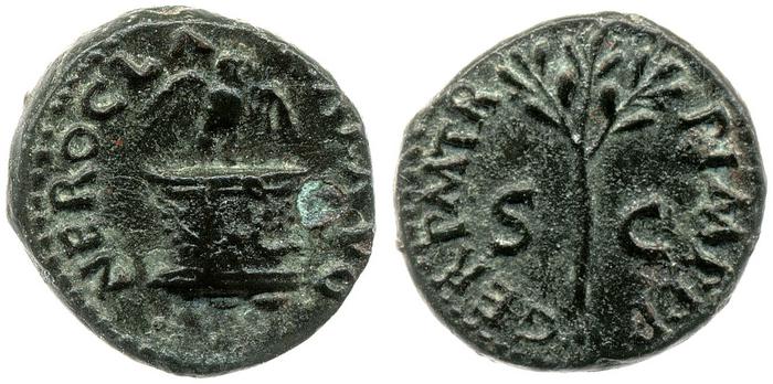 RIC I (second edition) Nero 258, реверс, bm