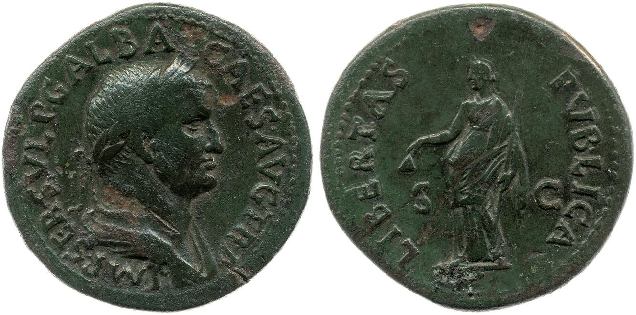 RIC I (second edition) Galba 309, аверс, bm