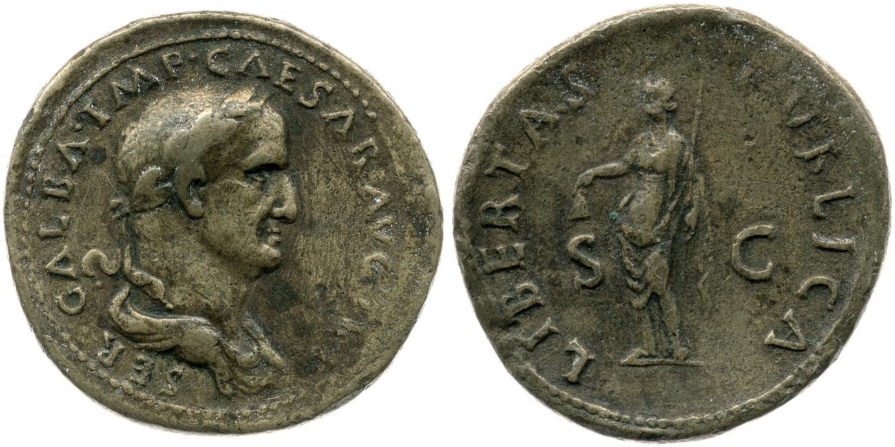 RIC I (second edition) Galba 388, аверс, bm
