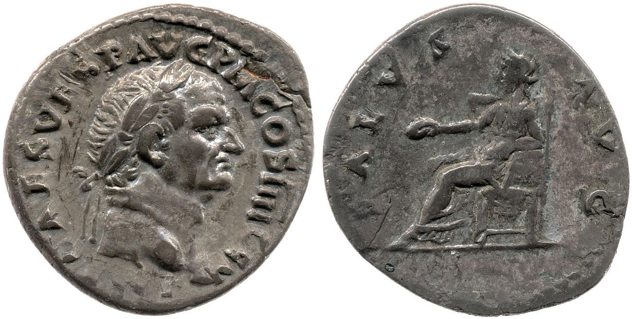 RIC II, Part 1 (second edition) Vespasian 522, аверс, bm
