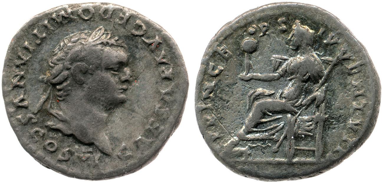 RIC II, Part 1 (second edition) Vespasian 1087, аверс, bm