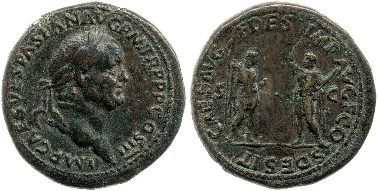 RIC II, Part 1 (second edition) Vespasian 143, аверс, bm