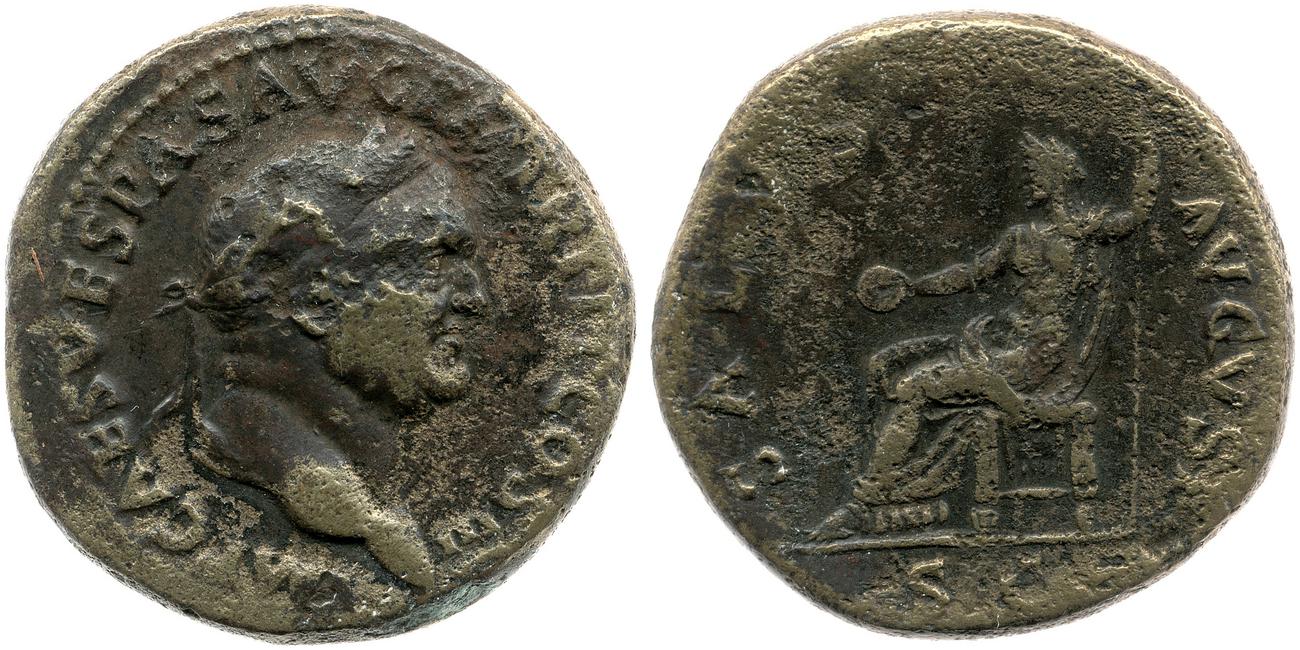 RIC II, Part 1 (second edition) Vespasian 245, аверс, bm