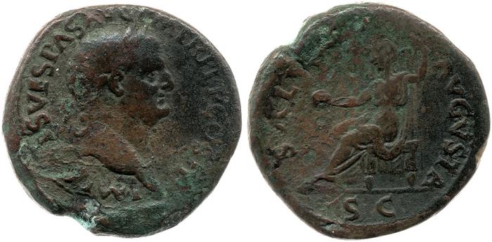 RIC II, Part 1 (second edition) Vespasian 245, реверс, bm