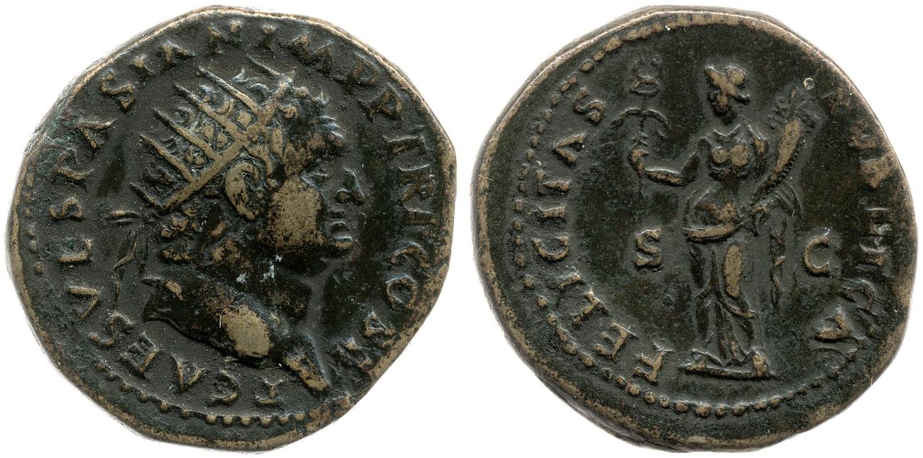 аверс RIC II, Part 1 (second edition) Vespasian 435