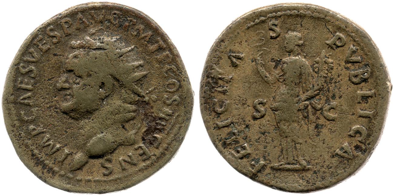 аверс RIC II, Part 1 (second edition) Vespasian 581