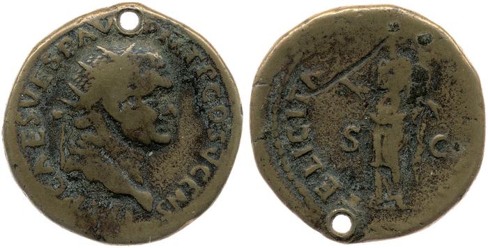 RIC II, Part 1 (second edition) Vespasian 715, реверс, bm