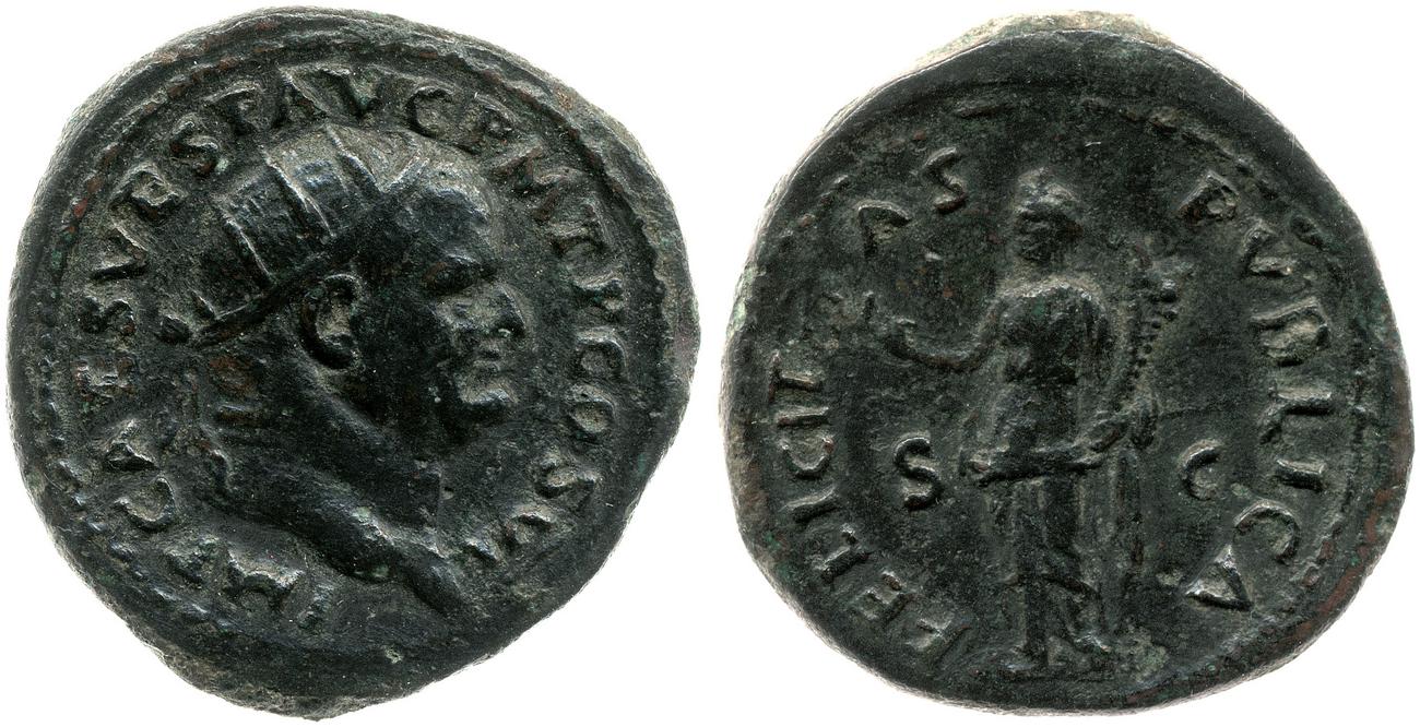 аверс RIC II, Part 1 (second edition) Vespasian 818