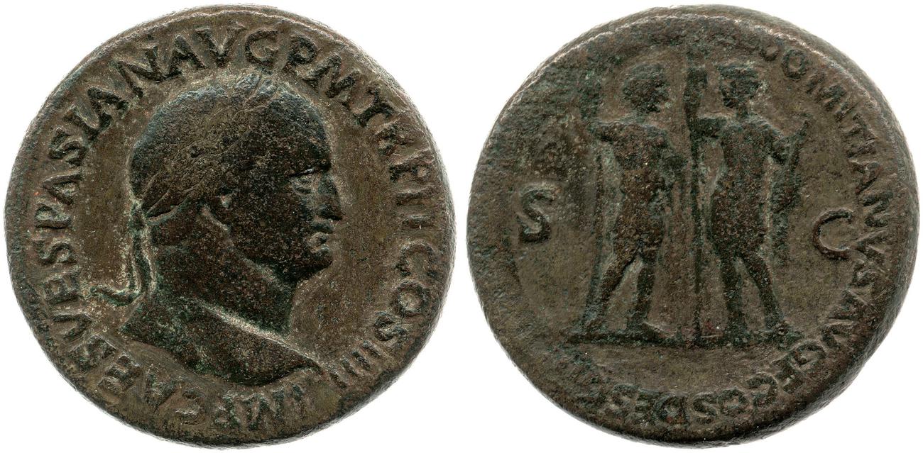 аверс RIC II, Part 1 (second edition) Vespasian 1185