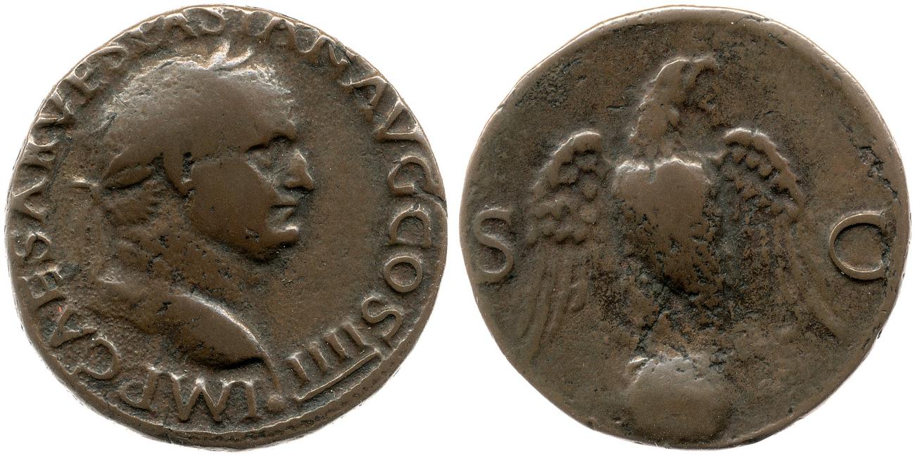 RIC II, Part 1 (second edition) Vespasian 1202, аверс, bm