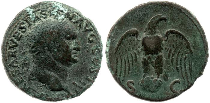 RIC II, Part 1 (second edition) Vespasian 1202, реверс, bm