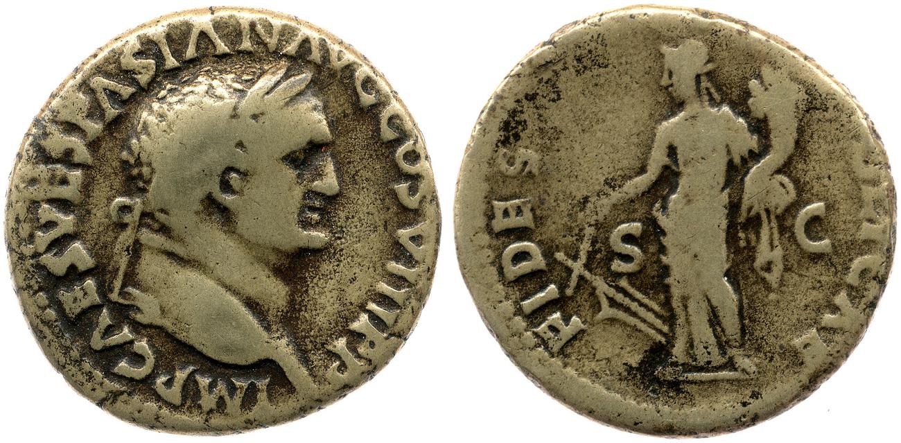 RIC II, Part 1 (second edition) Vespasian 1210, аверс, bm