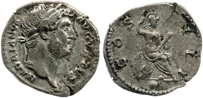 RIC II, Part 3 (second edition) Hadrian 861, реверс, bm