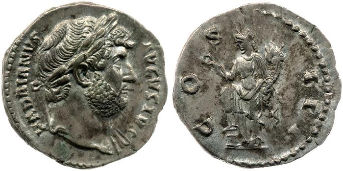 RIC II, Part 3 (second edition) Hadrian 845, реверс, bm