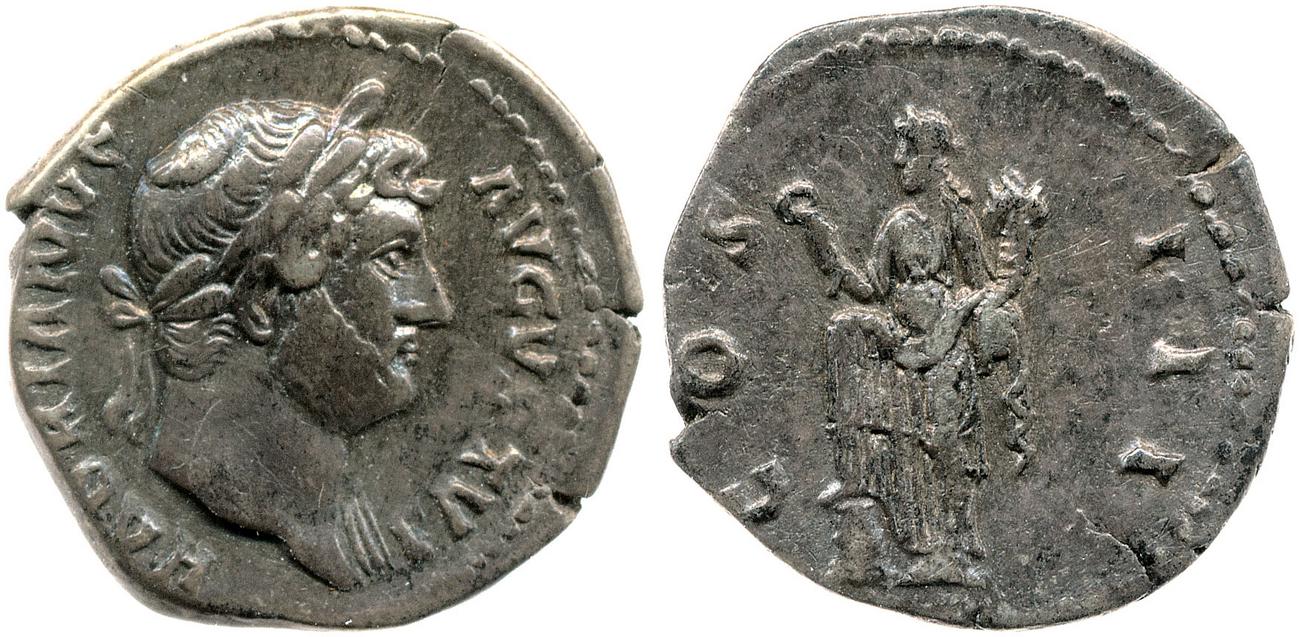 RIC II, Part 3 (second edition) Hadrian 845, аверс, bm
