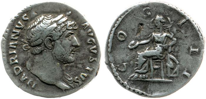 RIC II, Part 3 (second edition) Hadrian 716, реверс, bm