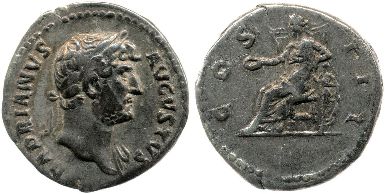 RIC II, Part 3 (second edition) Hadrian 716, аверс, bm