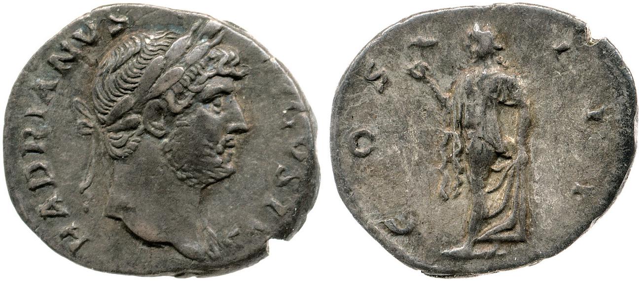 RIC II, Part 3 (second edition) Hadrian 714, аверс, bm