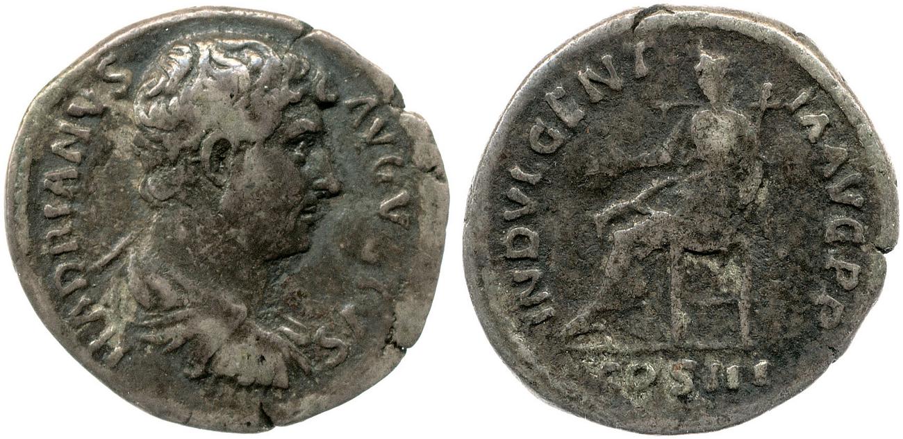 аверс RIC II, Part 3 (second edition) Hadrian 1025