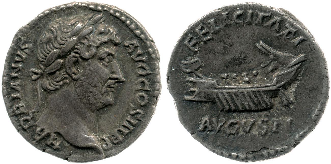 аверс RIC II, Part 3 (second edition) Hadrian 1400