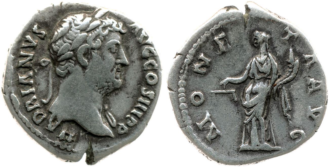 RIC II, Part 3 (second edition) Hadrian 2223, аверс, bm