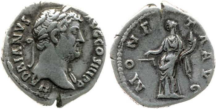 RIC II, Part 3 (second edition) Hadrian 2223, реверс, bm