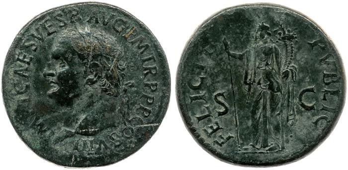 RIC II, Part 1 (second edition) Titus 144, реверс, bm